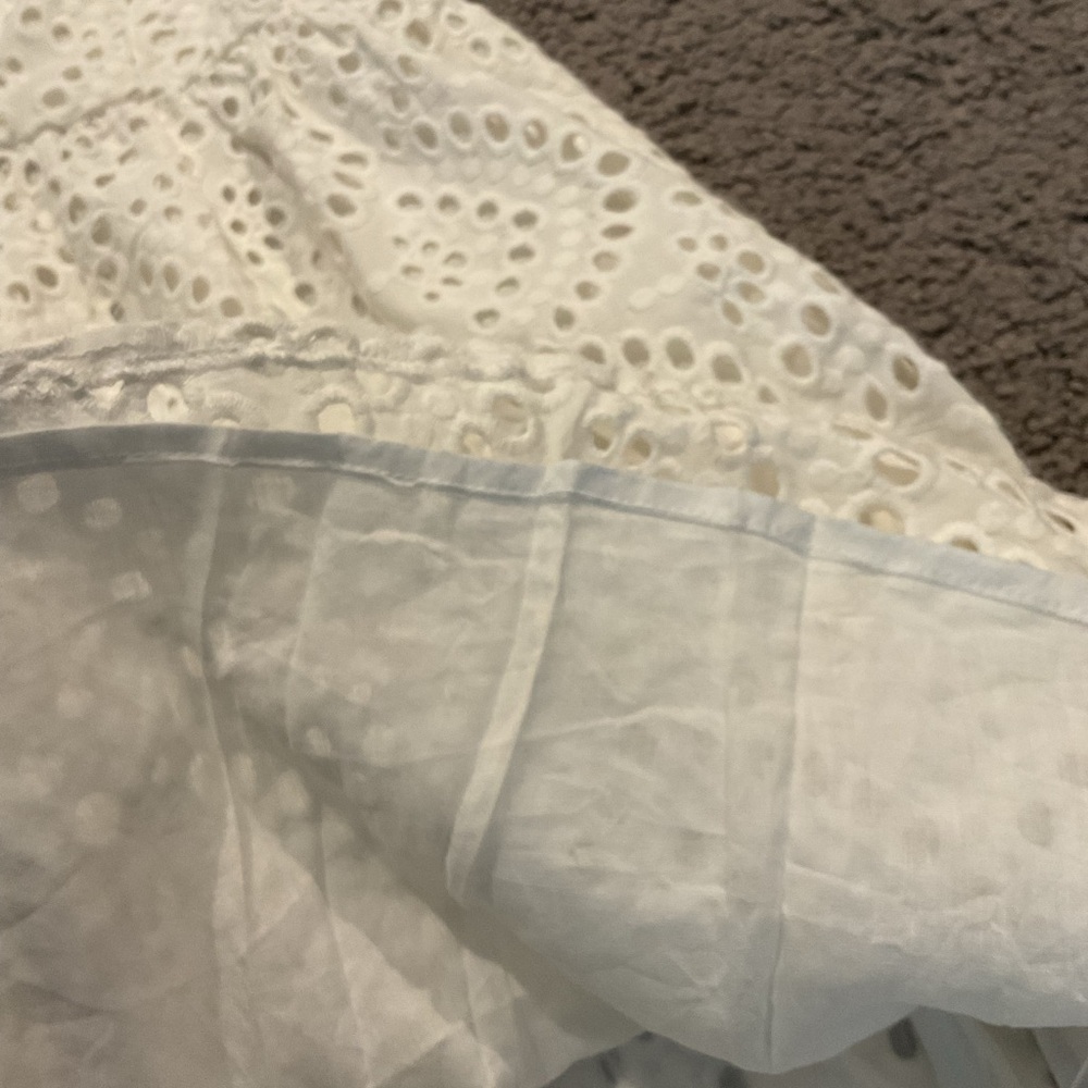 Tuckernuck Abigail White Eyelet Tunic Mini Dress Easter Party sz Small, Lk New - Picture 6 of 6